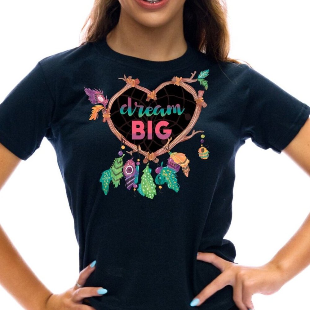 Dream Big Inspirational Shirt Dream Catcher Native American Unisex Tshirt - TS9
